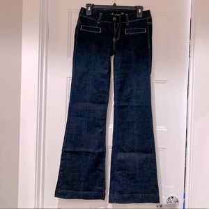 American Eagle Size 4 Stretch Wide Flare Jeans